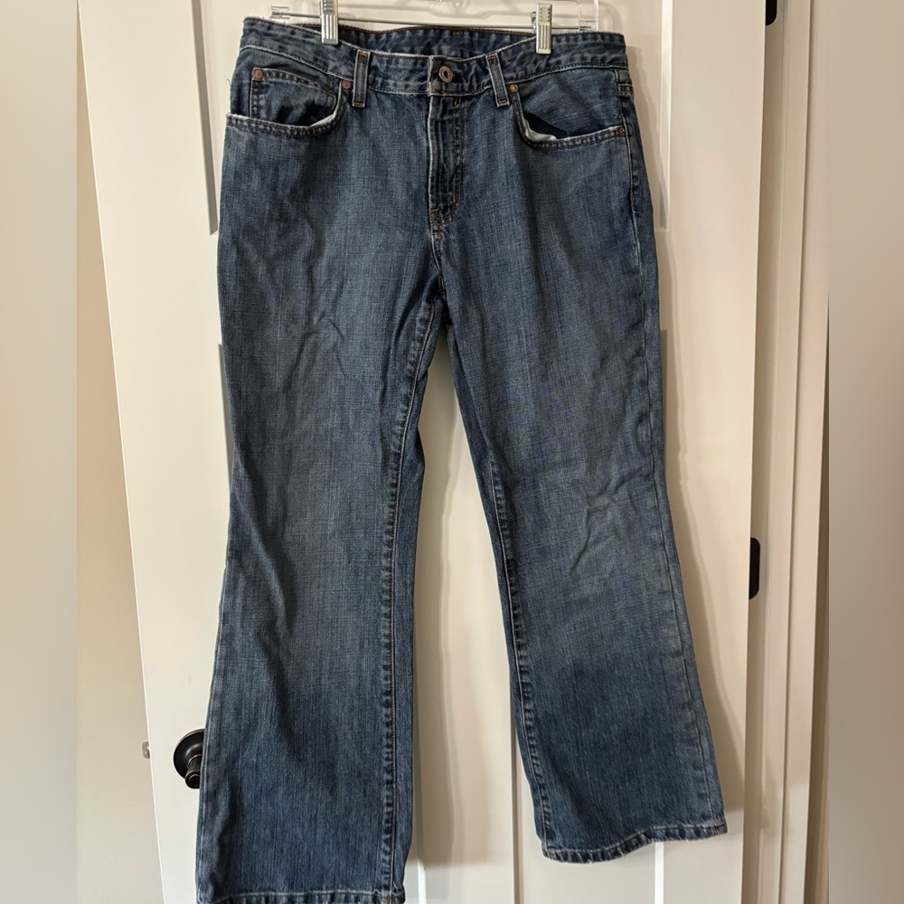 Polo Ralph Lauren Kelly Jean Distressed Pockets med wash Women's Size 12